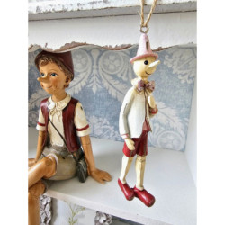 Dekorace sedící Pinocchio - 13*12*23 cm