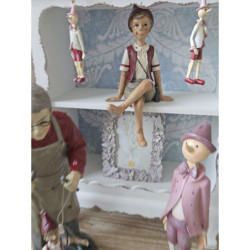 Dekorace sedící Pinocchio - 13*12*23 cm