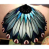 Stolní lampa Tiffany Peacock - Ø 40*68 cm
