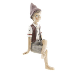 Dekorace sedící Pinocchio - 13*12*23 cm