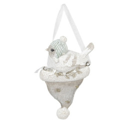 Závěsná dekorace ptáček - 6*2*10 cm