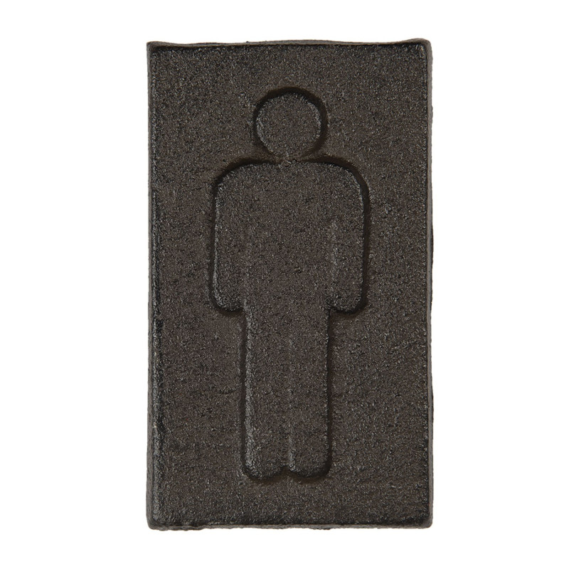 Kovová cedulka pánské toalety - 6*1*11 cm