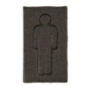 Kovová cedulka pánské toalety - 6*1*11 cm