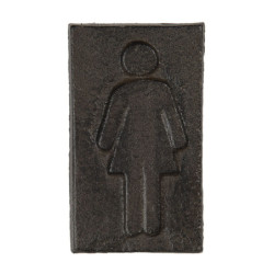 Kovová cedule označení dámy - 6*1*11 cm