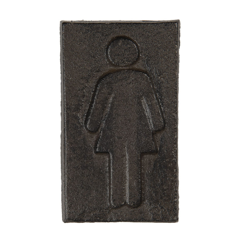 Kovová cedule označení dámy - 6*1*11 cm
