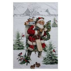 Plyšový pléd /přehoz Santa - 130*170 cm