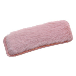 Růžová chlupatá sponka do vlasů - 3*7,5cm