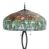 Stojací vitrážová lampa s tulipány Tiffany Amorette – Ø 56 cm E27/max 3*60W