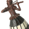 Stolní Tiffany lampa Violoniste - 13*13*26 cm E14/max 1*25W