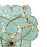 Modrá stolní lampa Tiffany Bloom - 21*21*38 cm