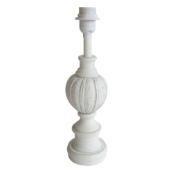 Bílá dřevěná noha k lampě Alice - Ø 11*40 cm