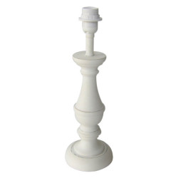 Bílá dřevěná noha k lampě Alice - Ø 13*41 cm