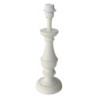 Bílá dřevěná noha k lampě Alice - Ø 13*41 cm