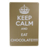 Nástěnná kovová cedule Eat Chocolate - 20*30 cm