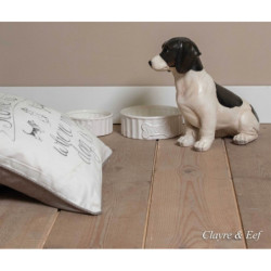 Bílá keramická miska pro psa Woof - Ø 20*7 cm