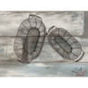 Sada 2 drátěných košíků Filaire - 35*19*16 / 30*15*14 cm