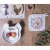 Bílá keramická miska v designu slepice Campagne - 23*26*7 cm