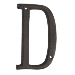 Nástěnné kovové písmeno D - 13 cm