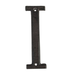 Nástěnné litinové písmeno I - 13 cm