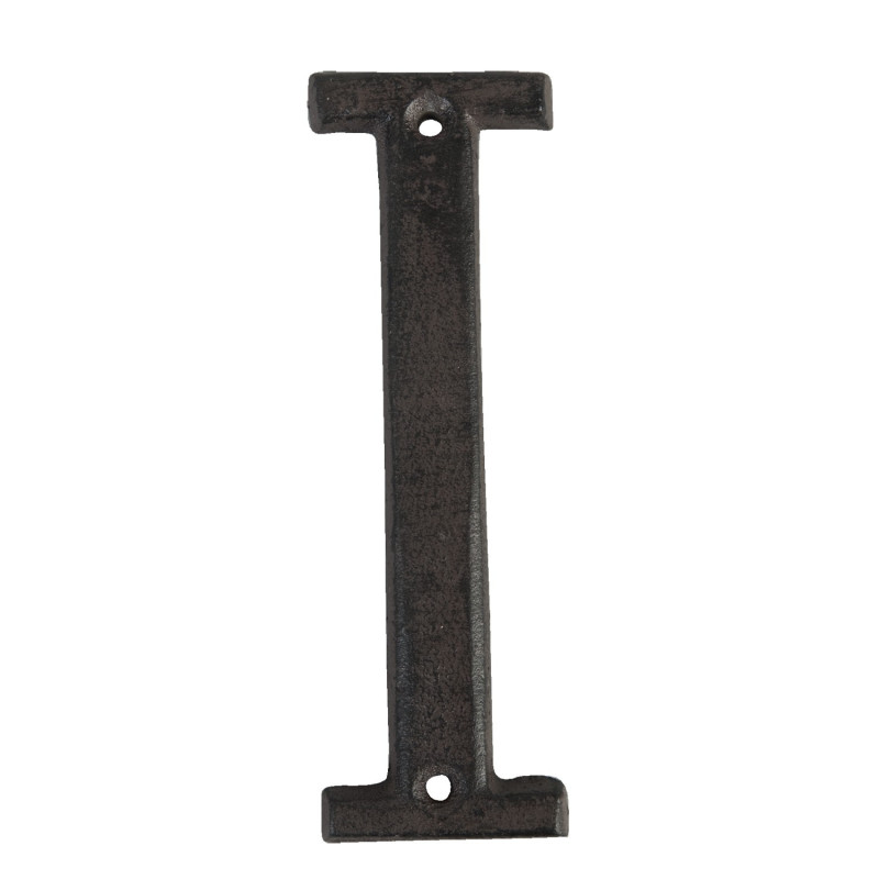 Nástěnné litinové písmeno I - 13 cm