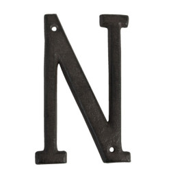 Nástěnné kovové písmeno N - 13 cm