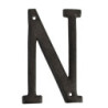 Nástěnné kovové písmeno N - 13 cm