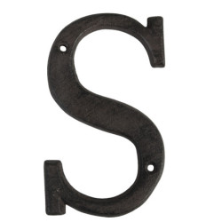 Nástěnné kovové písmeno S - 13 cm
