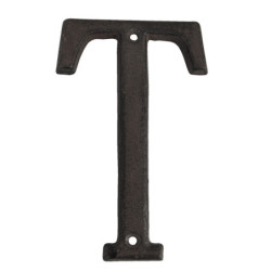 Nástěnné kovové písmeno T - 13 cm