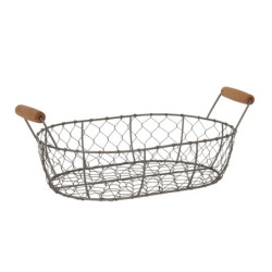 Sada 3 drátěných košíků Filaire  - 42*27*15 / 38*23*14 / 34*19*13 cm
