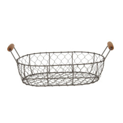 Sada 3 drátěných košíků Filaire  - 42*27*15 / 38*23*14 / 34*19*13 cm