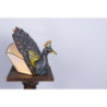 Stolní lampa Tiffany v designu páva - 32*30 cm E14/max 1*40W