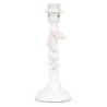 Bílá dřevěná základna k lampě s medvídkem – Ø 11*29 cm E27/max 1*60W