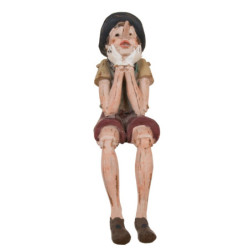 Dekorace sedící Pinocchio - 14*8*29 cm