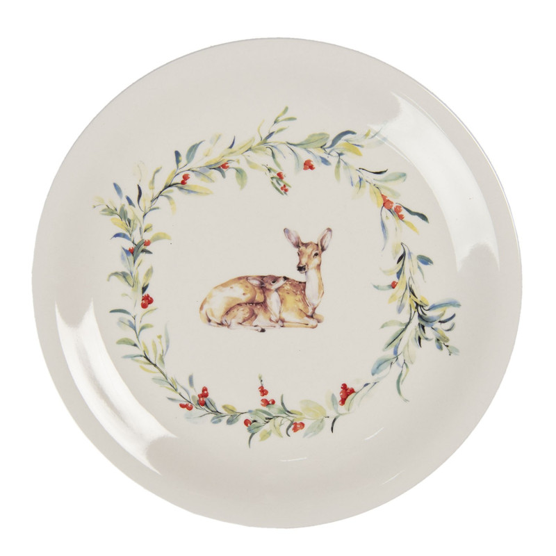 Keramický jídelní talíř Dearly Christmas – Ø 28 cm