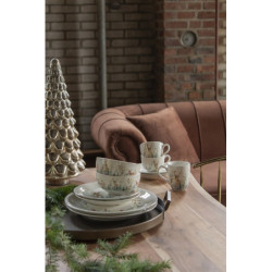 Keramický šálek s podšálkem Dearly Christmas – Ø 15*7 cm / 0.2L