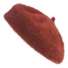 Hnědý chlupatý dětský baret