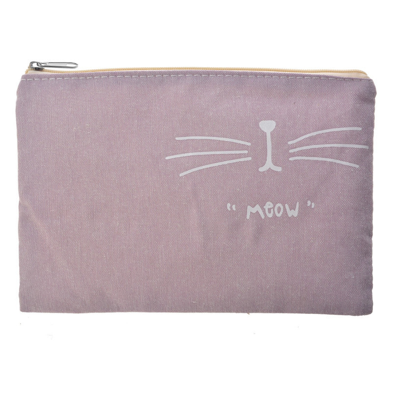 Toaletní taška Meow světlá - 19*14 cm