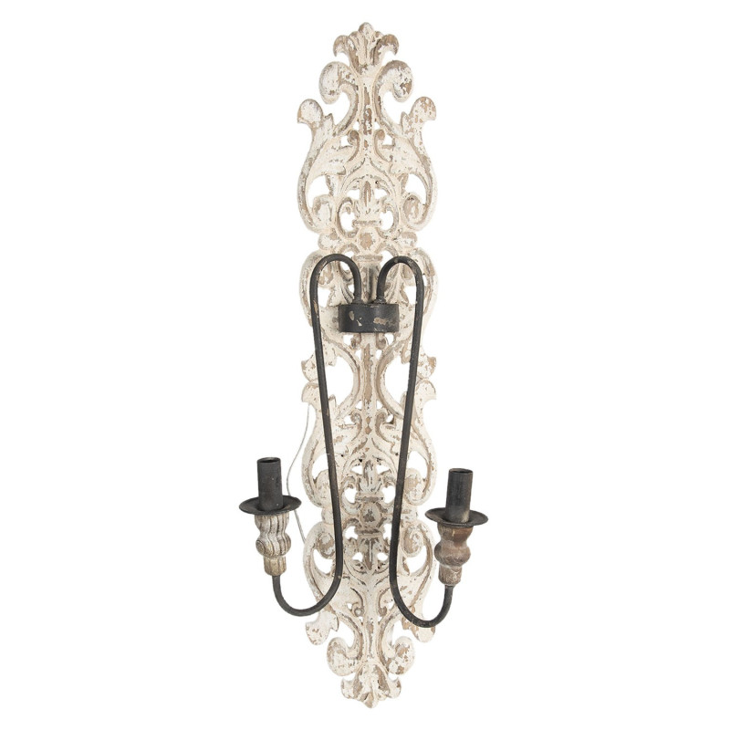 Vintage nástěnná lampa s ornamenty Nicodeme - 19*18*95 cm