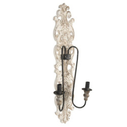 Vintage nástěnná lampa s ornamenty Nicodeme - 19*18*95 cm