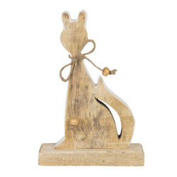 Dřevěná dekorace kočka - 11*3*16 cm