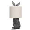 Stolní lampa v designu králíka s béžovým stínidlem – Ø 20*45 cm E27/max 1*60W