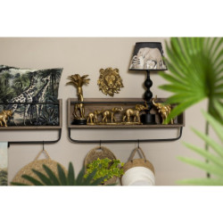 Černá stolní lampa Elephant – 	Ø 27*57 cm E27/max 1*60W
