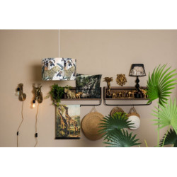 Černá stolní lampa Elephant – 	Ø 27*57 cm E27/max 1*60W
