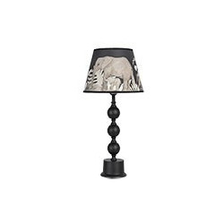 Černá stolní lampa Elephant – 	Ø 27*57 cm E27/max 1*60W
