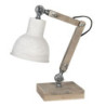 Dřevěno-kovová stolní lampa Amaury - 15*15*47 cm E27/max 1*60W