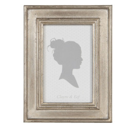 Stříbrný rámeček na fotografie ve vintage stylu - 14*2*19 cm / 10*15 cm