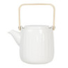 Smetanová porcelánová konvička na čaj  - 0,8L