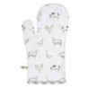 Bavlněná kuchyňská chňapka Country Life Animals bílo-zelená - 16*30 cm