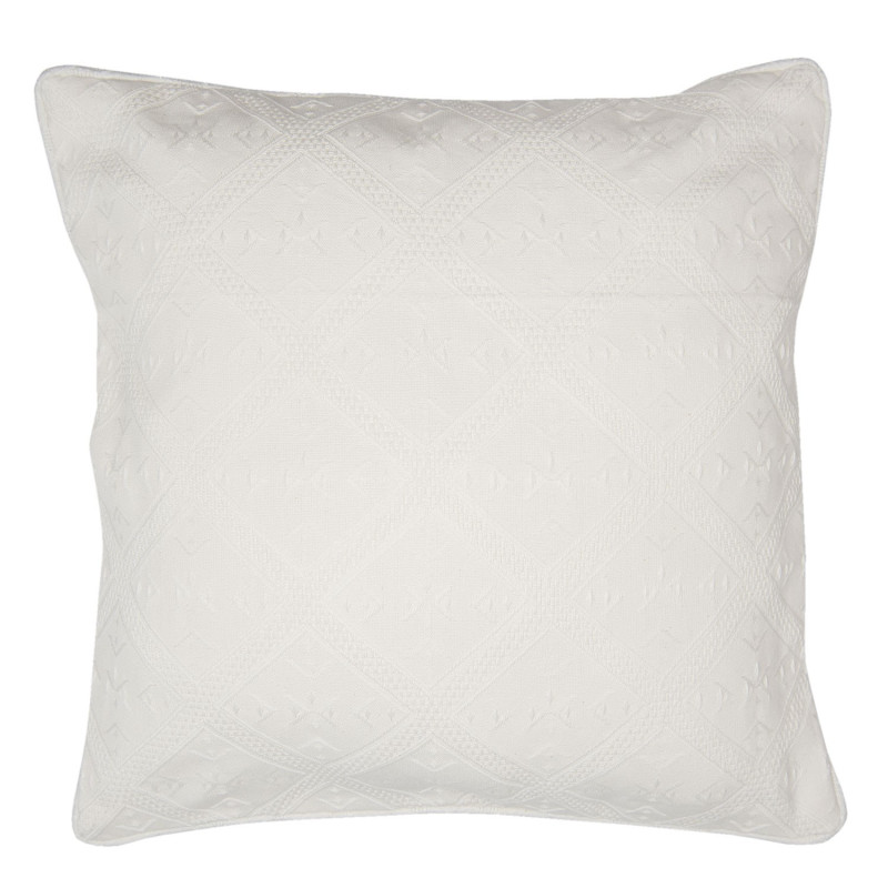 Krémový bavlněný povlak na polštář New Jacquard - 40*40 cm