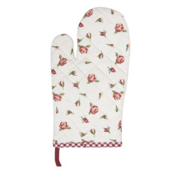 Bavlněná kuchyňská chňapka s růžemi Romantic Roses - 16*30 cm